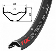 Обід Remerx ENDURO PLUS RX 2030, 29x30, 32 спиці, TLR, FV