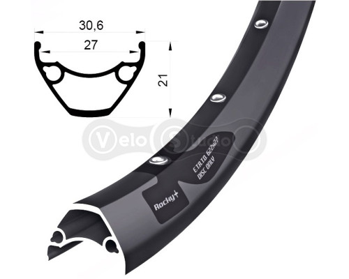 Обід Remerx ROCKY PLUS RX 3027, 29x27, 32 спиці, TLR, FV, E-Bike