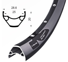 Обід Remerx E-ROCKY RX 3025, 29x25, 32 спиці, TLR, FV