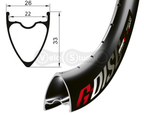 Обід Remerx G-DISC RX 5022, 29x22, 32 спиці, TLR, FV