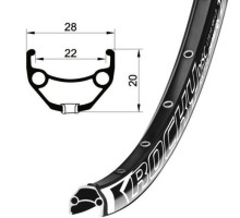 Обод Remerx ROCKY 22 RX 3022, 27,5x22, 32 спицы, AV, E-Bike