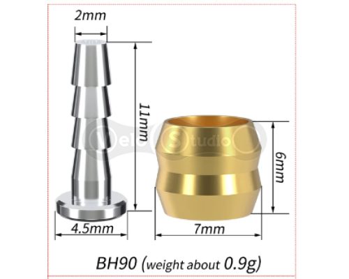 Гідролінія RISK RC115-2-1 2500мм для дискового гальма Shimano BH-90