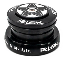 Рульова колонка RISK DH-44F AL 1,5-1,1/8 конусний шток у прямій склянці