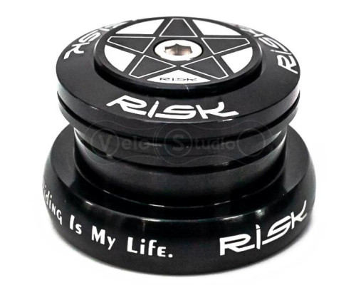 Рульова колонка RISK DH-44F AL 1,5-1,1/8 конусний шток у прямій склянці