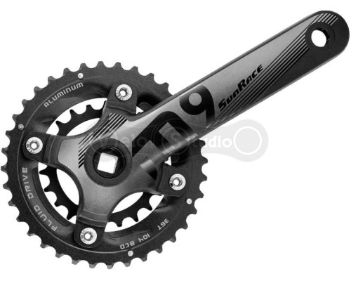 Шатуни SUN RACE M926 36-22T, 9S, під квадрат, 175mm