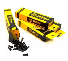 Ниппель Pillar PB 14,  14G, 16мм латунный черный (72шт в упаковке)