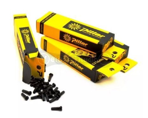 Ниппель Pillar PB 14, 14G, 16мм латунный черный (72шт в упаковке)