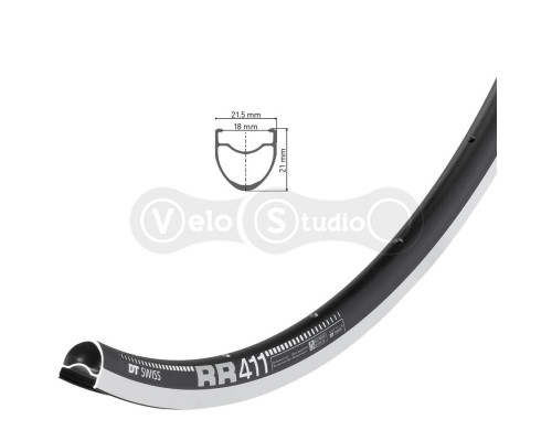 Обод DT Swiss RR 411 700C 24 спицы