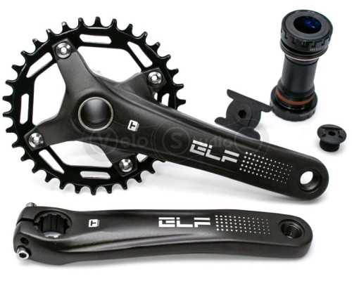 Шатуны T-Self A26Z-SS300 L170мм 34T в комплекте с кареткой