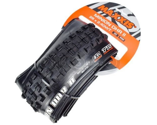Вело покришка Maxxis Minion DHR II 29x2.40WT, складана, EXO/TR, 60TPI, ззаду