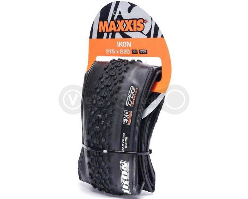 Покрышка Maxxis Ikon 27.5x2.20, складная, EXO/TR, 60TPI, Dual