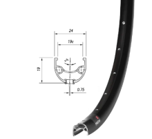 Обод Mach1 ER-20 26 дюймов 32 отверстия, черный, AV