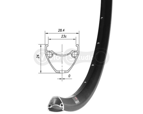 Обод Mach1 PULSE 23 700 32 отверстия, Tubeless Ready