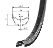 Обод Mach1 WOOKX, 29 дюймов 28 отверстий, Tubeless Ready