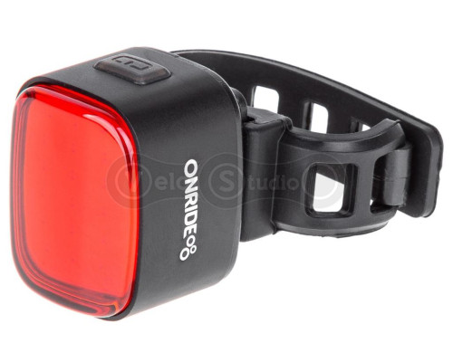 Велосипедная задняя мигалка ONRIDE Kubek (50 lm, 400 mAh, Type-C)