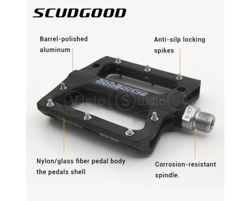 Педали ScudGood MTB промподшипник чёрные