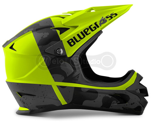 Вело шолом Bluegrass Intox Fluo Yellow Black Matt M (56-58 см)