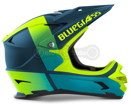 Вело шолом Bluegrass Intox Petrol Blue Fluo Yellow Matt L (58-60 см)