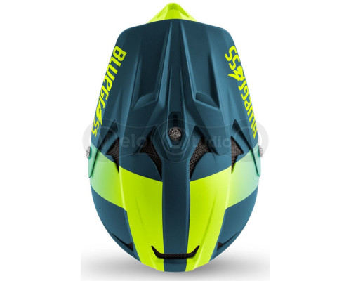 Вело шолом Bluegrass Intox Petrol Blue Fluo Yellow Matt L (58-60 см)