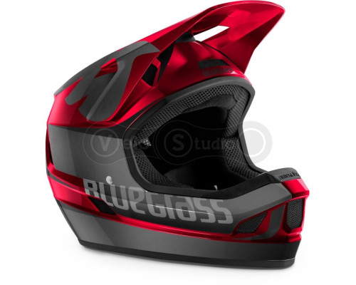Вело шлем Bluegrass Legit Black Red Metallic Glossy L (58-60 см)