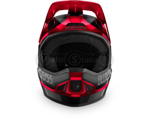 Вело шлем Bluegrass Legit Black Red Metallic Glossy L (58-60 см)