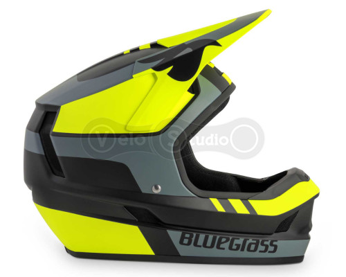 Вело шлем Bluegrass Legit Black Fluo Yellow Gray Matt L (58-60 см)