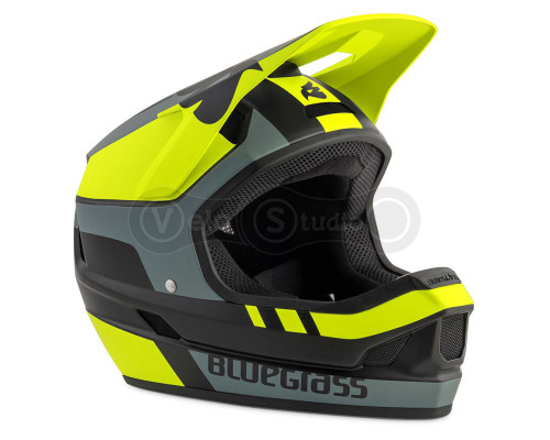 Вело шлем Bluegrass Legit Black Fluo Yellow Gray Matt L (58-60 см)