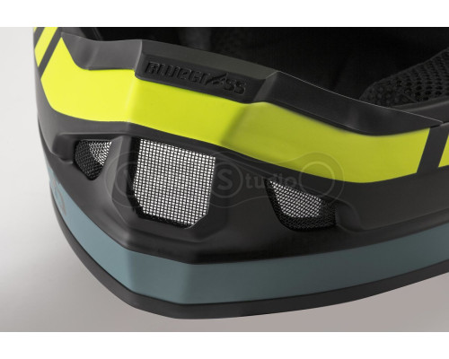 Вело шлем Bluegrass Legit Black Fluo Yellow Gray Matt L (58-60 см)