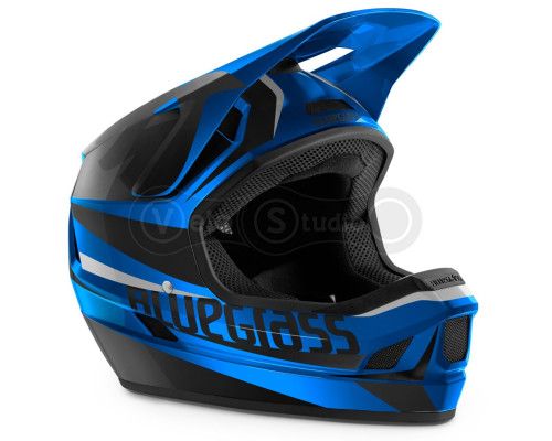 Вело шолом Bluegrass Legit Blue Metallic Black Glossy M (56-58 см)