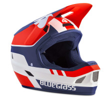 Вело шлем Bluegrass Legit White Red Blue Matt M (56-58 см)