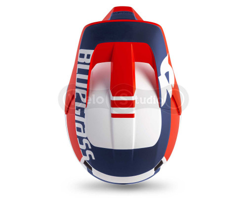 Вело шолом Bluegrass Legit White Red Blue Matt M (56-58 см)