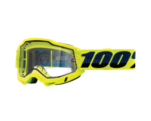Очки-маска Ride 100% Accuri 2 Enduro Goggle Neon Orange - Clear Dual Lens