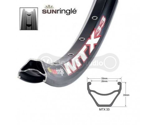 Обід Sun Ringle MTX33 27.5 дюймів 32 спиці