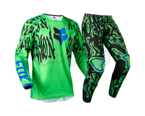 Мотокостюм FOX 180 Lux Flo Green размер 32