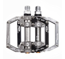 Педали ScudGood MTB BC-PD207  на 3-х промах чёрные - серые