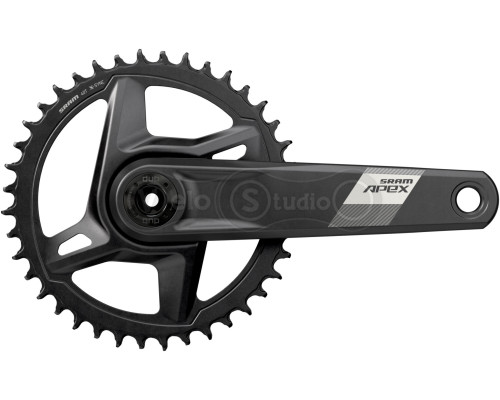 Шатуны Sram APEX 1 DUB WIDE, 175мм 40T, черные (OEM)