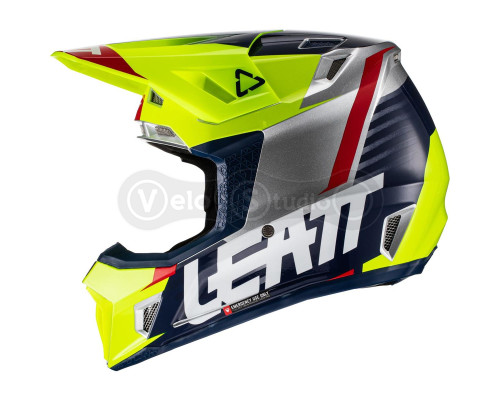 Мотошолом Leatt Helmet Moto 7.5 Lime M (57-58 см) + Маска