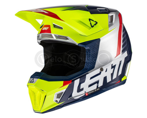 Мотошолом Leatt Helmet Moto 7.5 Lime M (57-58 см) + Маска