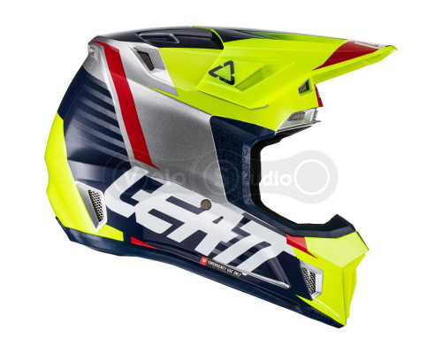 Мотошолом Leatt Helmet Moto 7.5 Lime M (57-58 см) + Маска