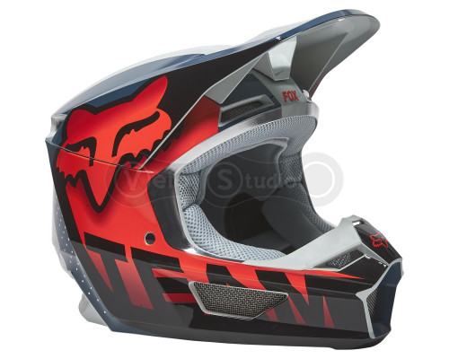 Мотошолом FOX V1 Mips Trice Orange S (55-56 см)