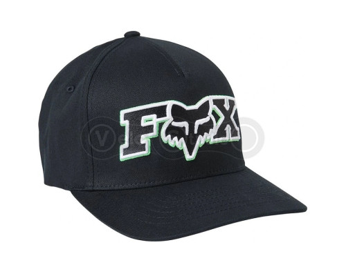 Кепка FOX Ellipsoid Flexfit Hat Black White L/XL
