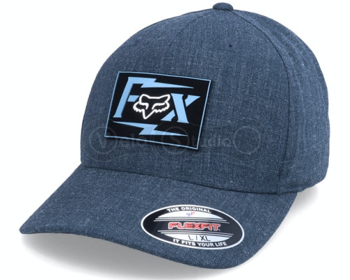 Кепка FOX Pushin Dirt Flexfit Hat Dark Indigo L/XL