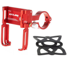 Держатель гаджета GUB P 10 на руль алюминиевый красный