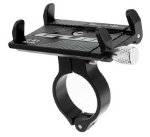 Держатель гаджета GUB G-81 на руль алюминиевый, черный