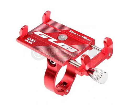 Держатель гаджета GUB G-81 на руль алюминиевый, красный