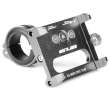 Держатель гаджета GUB G-85 на руль/вынос алюминиевый, титан