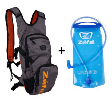Велорюкзак Zefal Z Hydro XC 6L с гидратором 2L серый