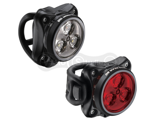 Комплект мигалок Lezyne Zecto Drive 250/80 LM USB чёрный