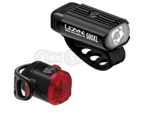 Комплект Lezyne Hecto Drive 500XL/Femto USB 500/5 Lum чёрный