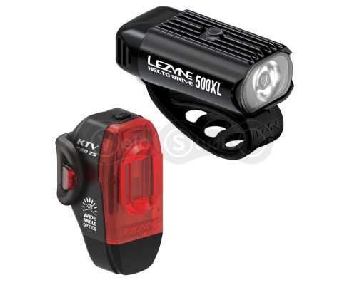 Комплект Lezyne Hecto Drive 500XL/KTV Pro USB 500/75 Lum чорний